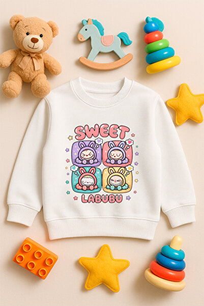 SVART WEAR Labubu cu imprimeu Hanorac pentru copii tricou 100% bumbac Funny Fancy