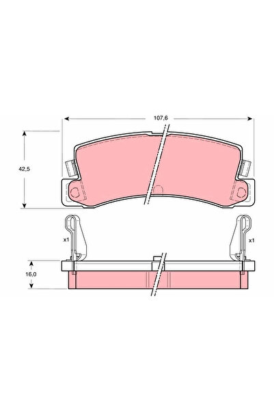 TRW Set Placute Frana Frana Disc Toyota Carina E 6/Corolla