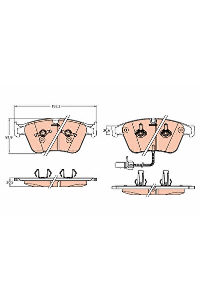 TRW Set Placute Frana Frana Disc Bentley Continental/Flying Spur