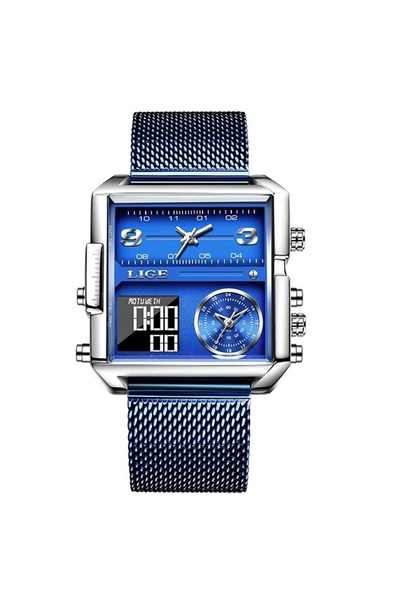 Lige Ceas bărbătesc, casual, elegant, lux, la modă, digital, analog, cuarț, curea, cronometru dual