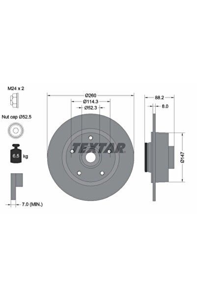 Krieger Disc Frana Renault Clio 4/Megane 3/Megane Cc