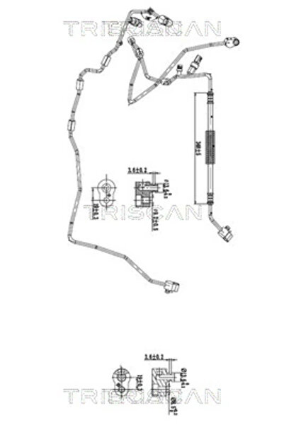 TRISCAN Conducta Presiune Variabila Aer Conditionat Vw Cc B7/Passat Alltrack ...