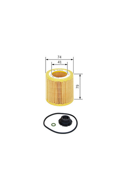 Bosch Oil Filter F026407175 Bmw 1/2 Cabriolet/2 Coupe