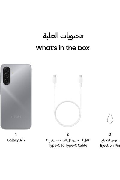 Samsung Galaxy A17 LTE Gray (8GB RAM / 256 GB Storage)