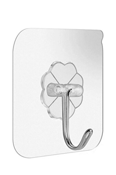 Umay 1 Adet Çok Amaçlı Şeffaf Kendinden Yapışkanlı Duvar ve Kapı Askısı | Güçlü, İz Bırakmaz