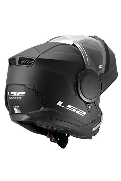 LS2 SCOPE 2 ÇENE AÇILIR KASK MAT SİYAH