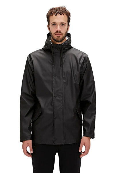 Bad Bear Patrol Raincoat Black Men's Hooded Raincoat 23.02.13.008-Black