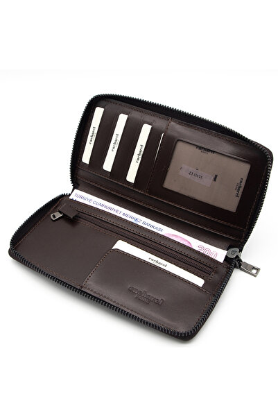 Cacharel Brown Analine Leather Unisex Wallet 21055D06