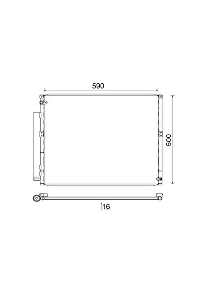 MAHLE Condensator Climatizare Toyota Land Cruiser Prado