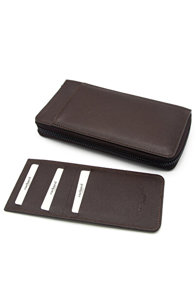 Cacharel Brown Wint Leather Unisex Wallet 21055W18