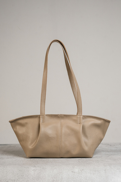 CANTACOMBINE حقيبة نسائية بمقبض مزدوج من فرو المنك