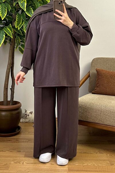 NeeŞ Moda Kalın Soft Kumaş Oversize Takım