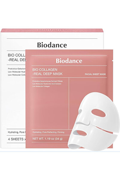 Biodance Bio-Collagen Hydrogel Mask 4’lü Set – Yoğun Nemlendirici Kore Gece M...