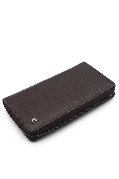 Cacharel Brown A.Shell Leather Unisex Wallet 21055A4K