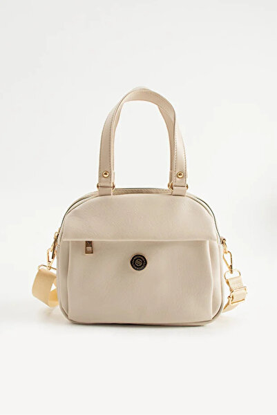 Sanmorris Women's Cream Crossbody Hand & Shoulder Bag