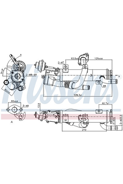 Nissens Radiator Recirculare Gaze De Esapament Audi A4 B7/A6 C6