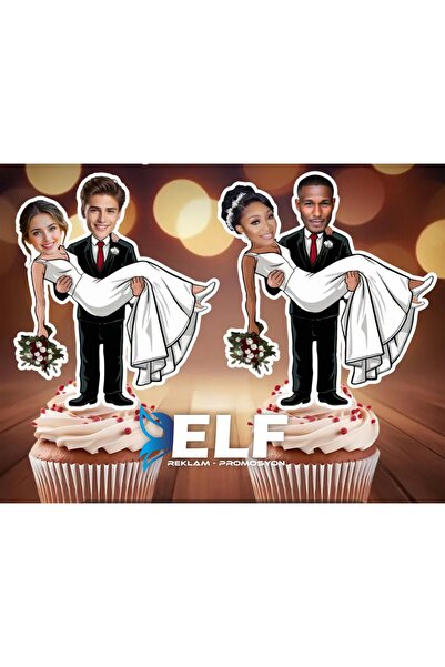 Bekarlığa Veda Pasta Süsü Bride To Be (10Adet)