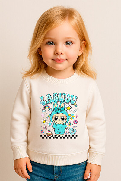 SVART WEAR Labubu Printed Children's Sweatshirt 100% Cotton Funny Fancy