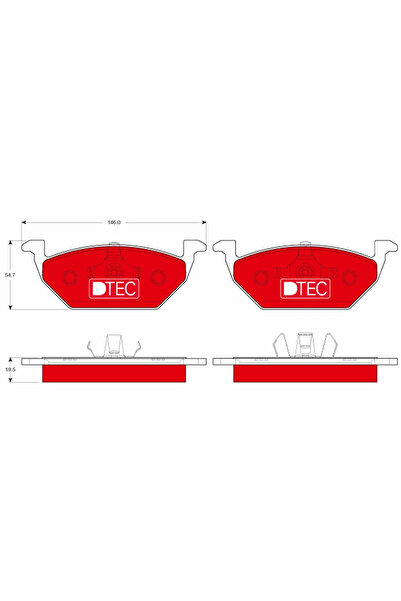TRW Set Placute Frana,Frana Disc Gdb1984Dte Audi A1/A1 Allstreet/A1 City Carv...