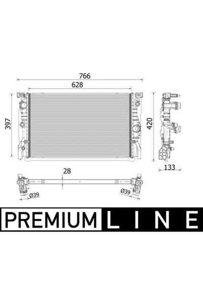 MAHLE Radiator Racire Motor Bmw 5/6 Gran Turismo/7