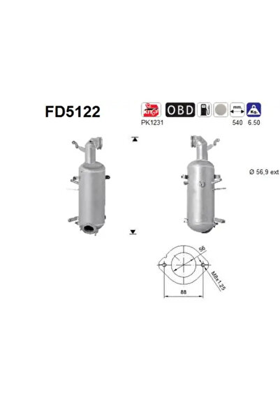 As Filtru Funingine/Particule Sist.De Esapament Alfa Romeo 159/Brera/Giuliett...
