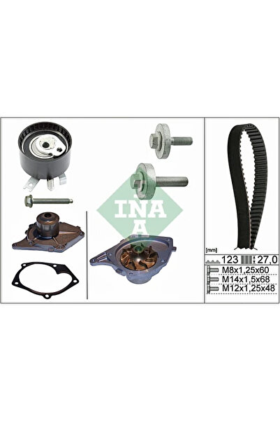 FAG Set Pompa Apa + Curea Dintata Nissan Almera 2/Micra 3/NV200 Caroserie Ren...