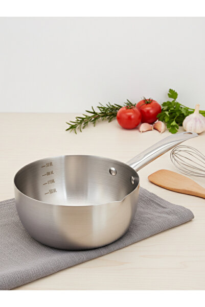 ALSAIF KITCHEN Profesyonel Paslanmaz Çelik Sütlük & Sos Tenceresi – 18cm / 1.8L – İndüksiyon Uyumlu