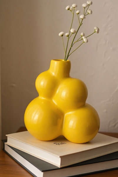 ardesta Χειροποίητο Μεγάλο Σκανδιναβικό Διακοσμητικό Βάζο με Κεραμική Εμφάνισ...