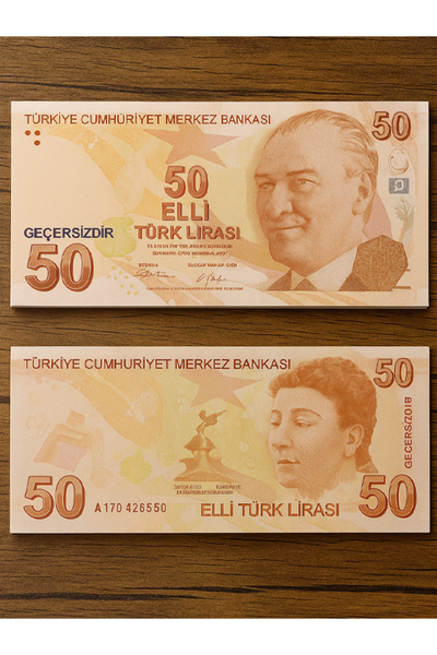 moryconcept Geçersiz Şaka Parası 50 TL Görünümlü – 1 Deste (50 Adet) Oyun ve ...