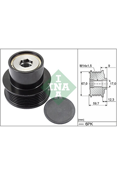FAG Sistem Roata Libera Generator Citroen C1 Peugeot 107/108