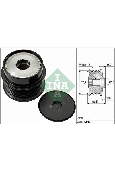 FAG Sistem Roata Libera Generator Citroen C5 3/C6 Peugeot 407/607
