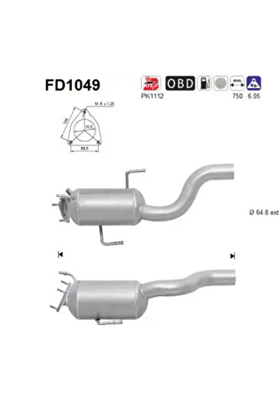 As Filtru Funingine/Particule Sist.De Esapament Porsche Cayenne 2009-2010