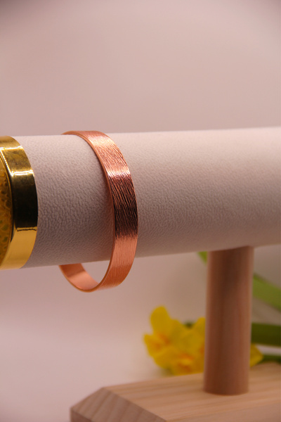 assa accessories Pure Copper Bracelet Handmade Open Back Suitable for Any Wri...