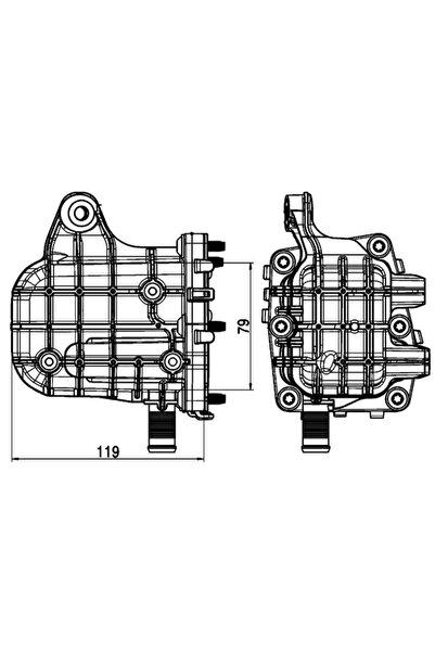 MAHLE Radiator Recirculare Gaze De Esapament Citroen C4 2/C4 Grand Picasso 2/...