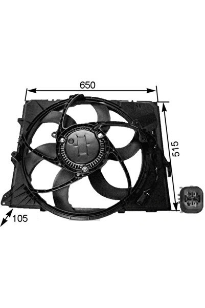 MAHLE Ventilator Radiator Bmw 1/3 Bmw (Brilliance) 3 Series