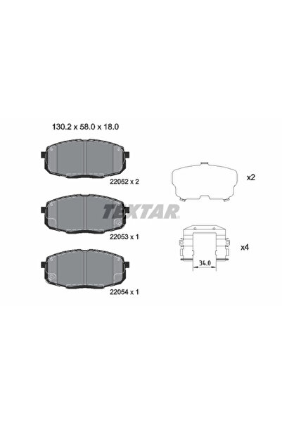 Krieger Set Placute Frana Frana Disc Hyundai Creta/Kona Kia Cerato 4 2016-2023