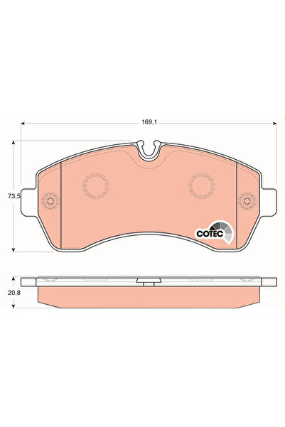 TRW Set Placute Frana Frana Disc Mercedes-Benz Sprinter 3,5-T Bus/Sprinter 3,5-T