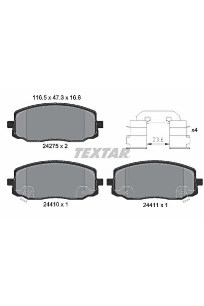 Krieger Set Placute Frana Frana Disc Dodge 1 10 Hyundai I10 1/I10 2 Limuzina