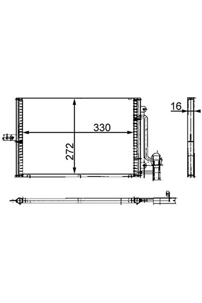 MAHLE Кондензатор за климатик Porsche 911/Boxster