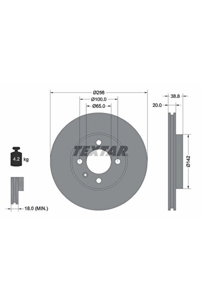 Krieger Disc Frana Seat Ibiza 2/Toledo 1 Vw Corrado/Golf 2/Golf 3