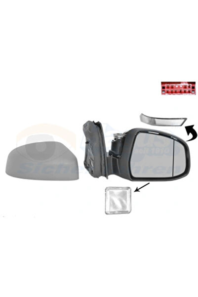 VAN WEZEL Oglinda Exterioara Dreapta Ford Focus 3