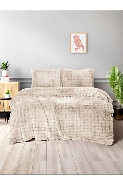 ALLGELSİN Double Blanket Set 1 Piece 220X240 cm Blanket 2 Pieces Pillowcase: 50X70 cm