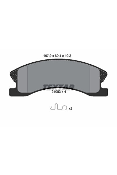 TEXTAR Комплект спирачни накладки за дискови спирачки Jeep Grand Cherokee 2 J...