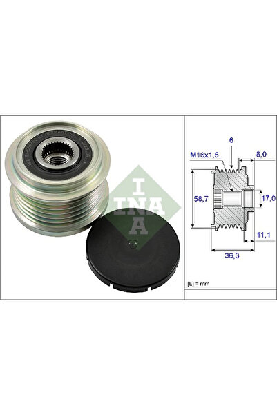 FAG Sistem Roata Libera Generator Citroen Jumper 2 Bus/Jumper 2 Caroserie/Jum...