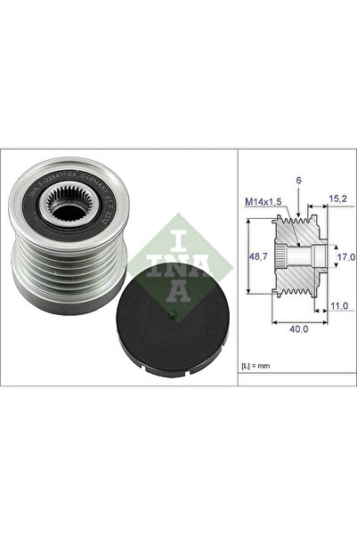 FAG Sistem Roata Libera, Generator 535003810 Renault Espace Iv/Vel Satis