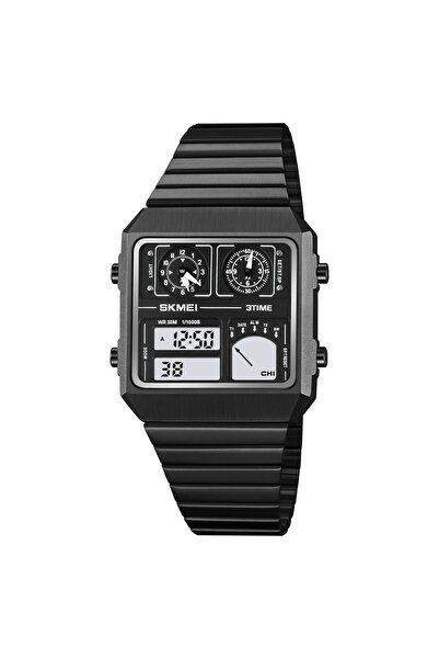 Skmei Ceas digital bărbătesc 2198 negru - afișaj LED, funcții multiple, sport...