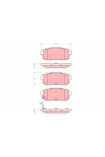TRW Set Placute Frana Frana Disc Infiniti I35 Limuzina Mazda Rx-8