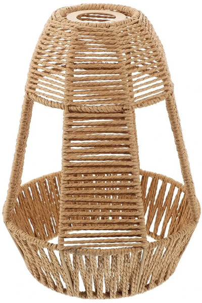 AFN LIGHTINGS Vintage Rattan Lampshade Handwoven Light Cage Decorate