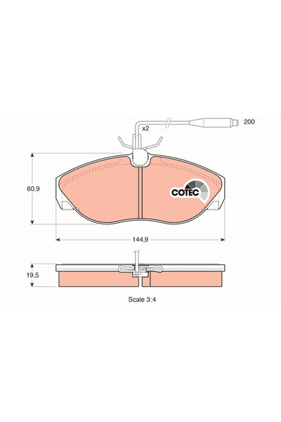 TRW Set Placute Frana Frana Disc Citroen Jumper 1 Bus/Jumper 1 Caroserie Fiat...