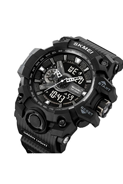 Skmei 2396 Black Men's Digital Watch - Multiple Functions, Sport Design, LED Display, Alarm, 5ATM